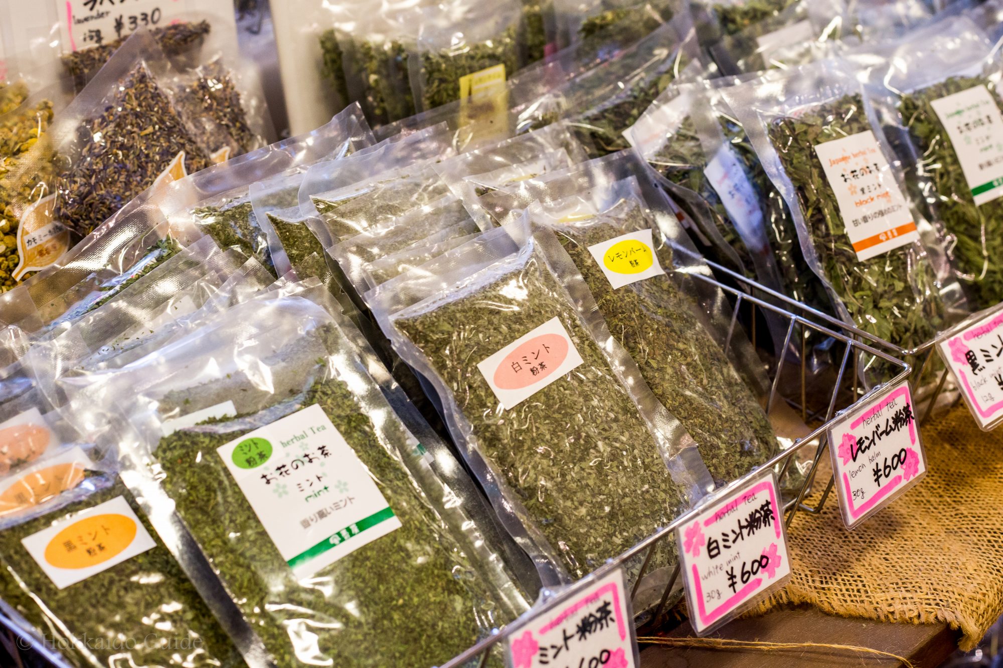 Aroma Village Takinoue herbal teas