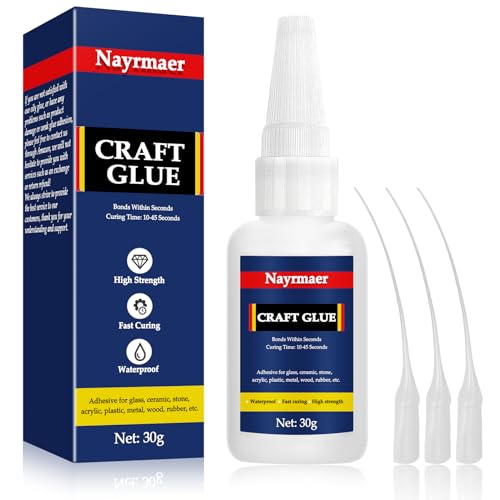 Craft Glue, 30g Model Glue, Art Adhesive, Glue for Model, Quick Dry Glue for Crafts, Model, Toy, Ceramic, Stone, Glass, Jewelry and DIY