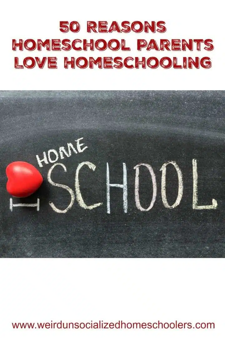 50 Reasons Homeschool Parents Love Homeschooling