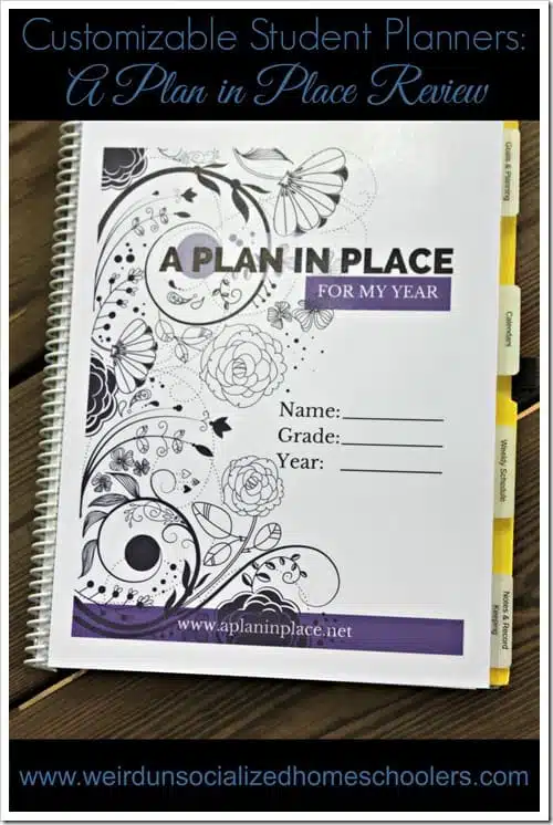 Customizable Student Planners: A Plan in Place Review