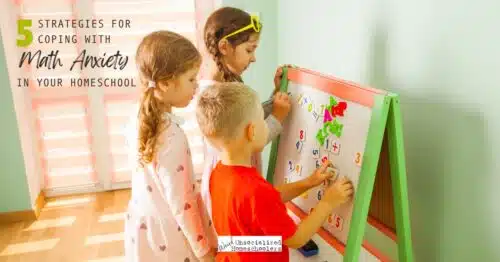 math anxiety - children doing math together on a board