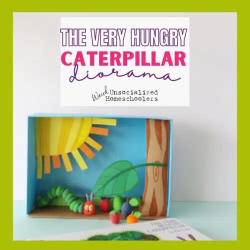 The Very Hungry Caterpillar diorama