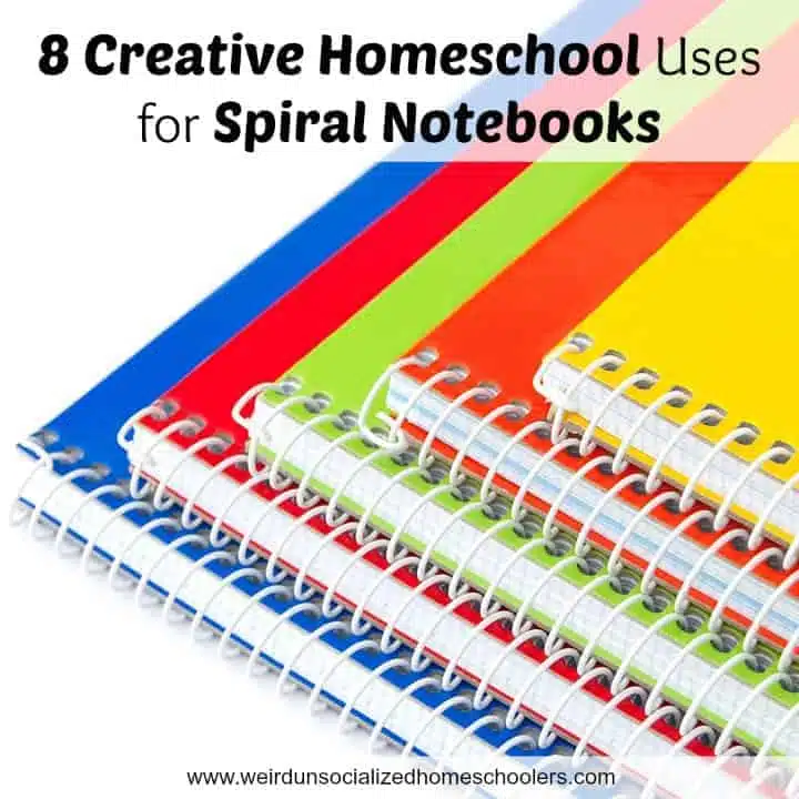 8 Creative Homeschool Uses for Spiral Notebooks