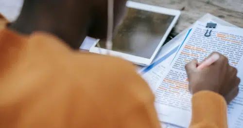 Top Study Tips for Teens  - student highlighting text 